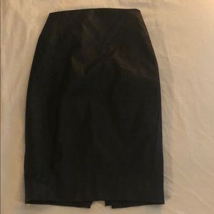 Express- Faux Leather Black Pencil skirt